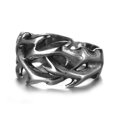 Stainless Steel Thorn Ring