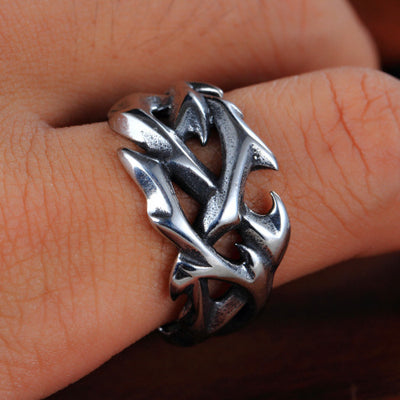 Stainless Steel Thorn Ring