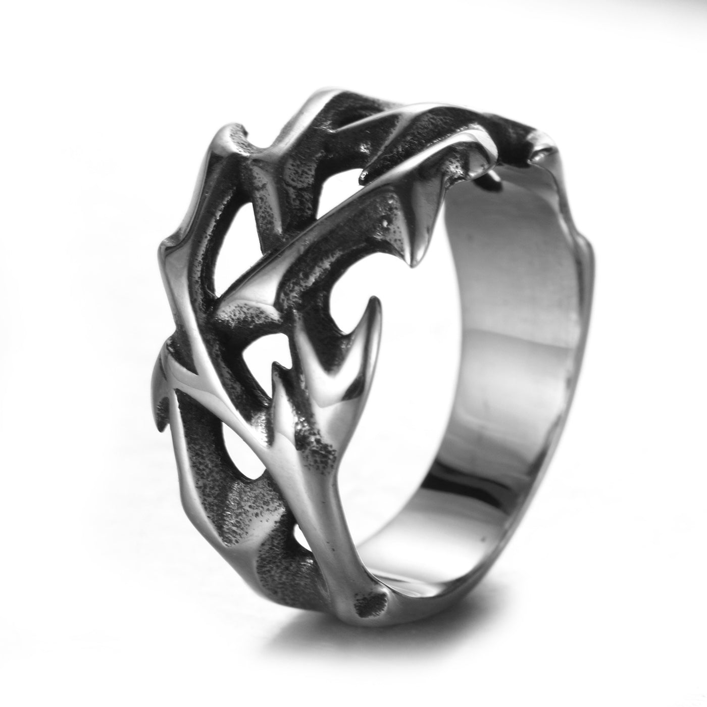 Stainless Steel Thorn Ring