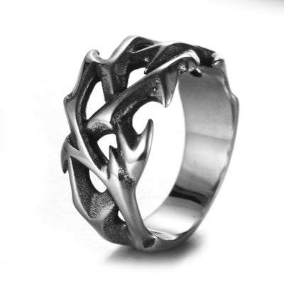 Stainless Steel Thorn Ring