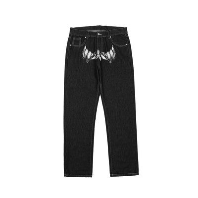 Street Oversized Bat Jeans