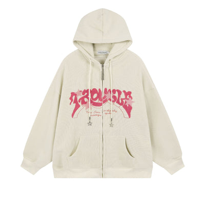 No Trouble Zip-up Hoodie