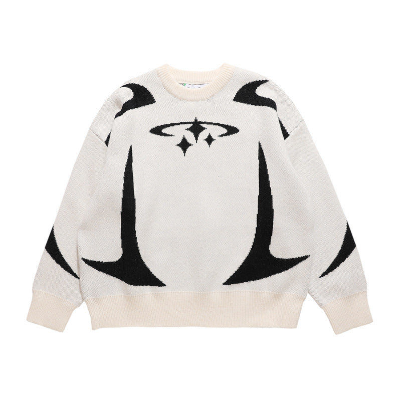 Y2K STARS KNITTED SWEATER