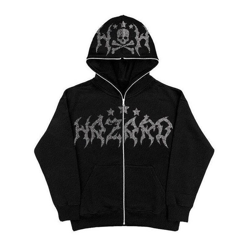 HAZARD DIAMOND ZIP UP