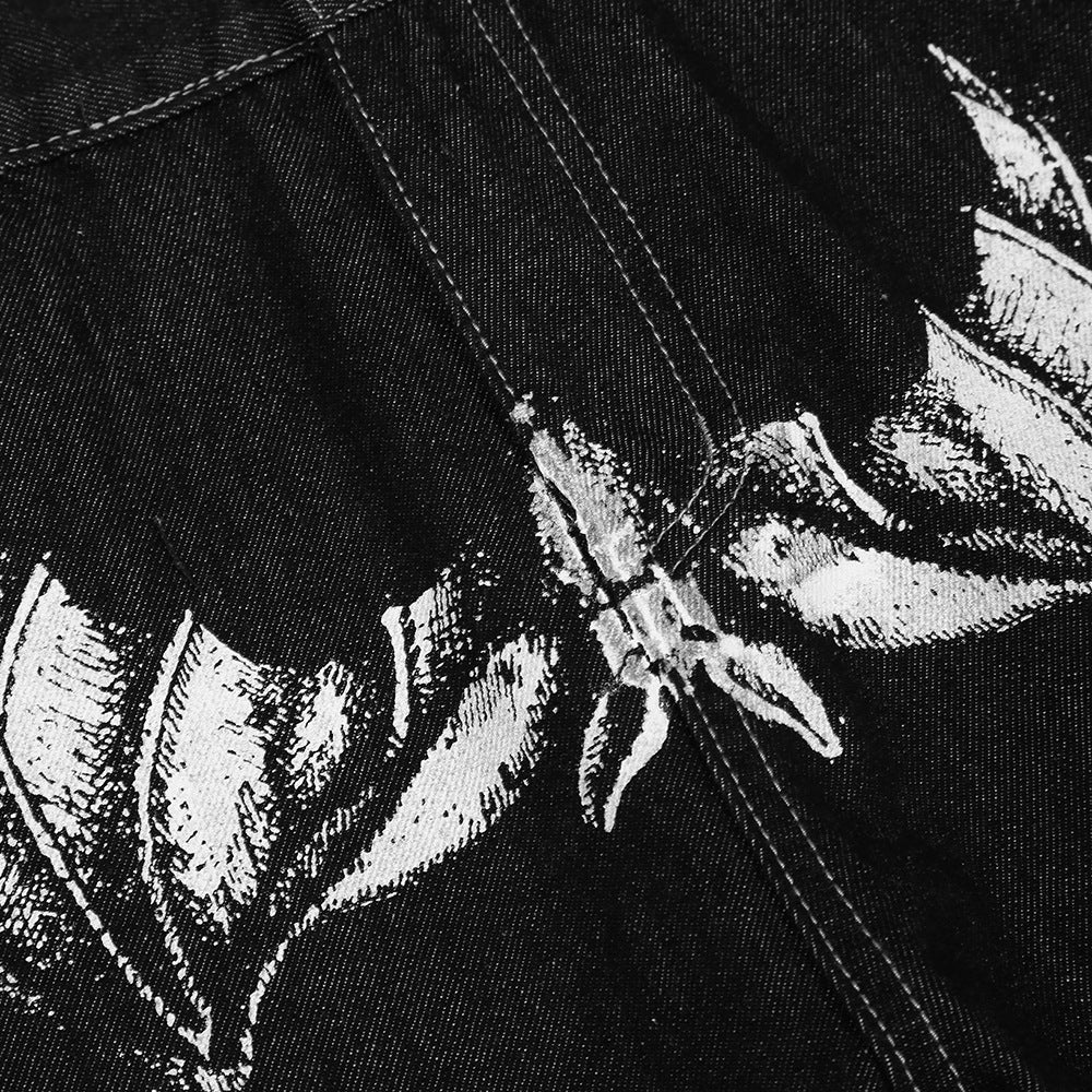 Street Oversized Bat Jeans