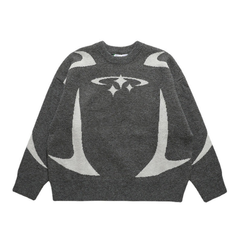 Y2K STARS KNITTED SWEATER