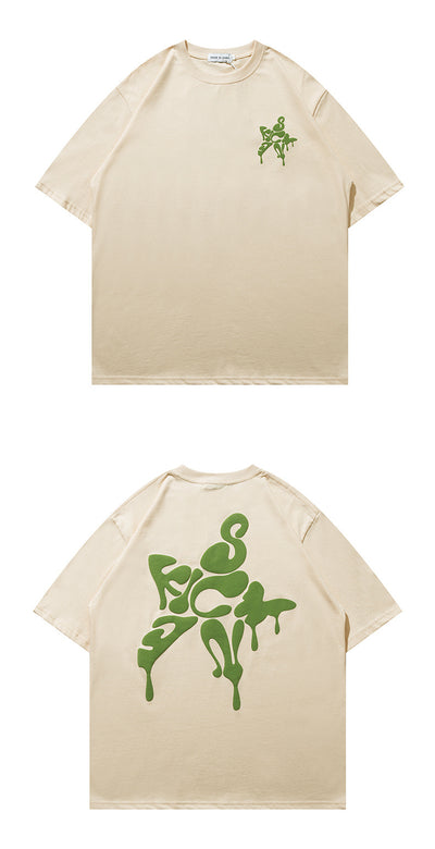 dimensional Puff Print  T-shirt