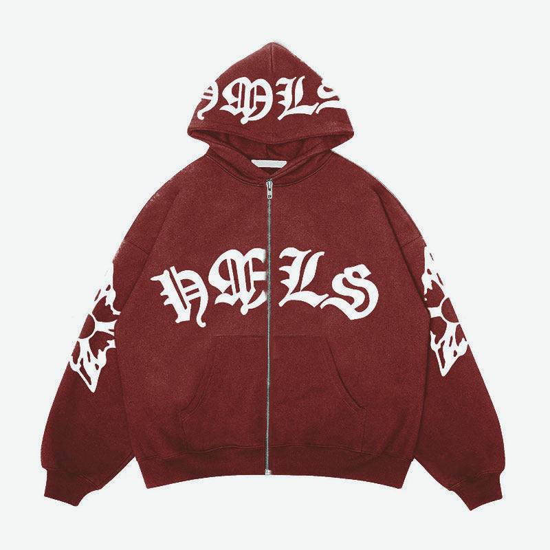 Snowflake Zip-up Hoodie