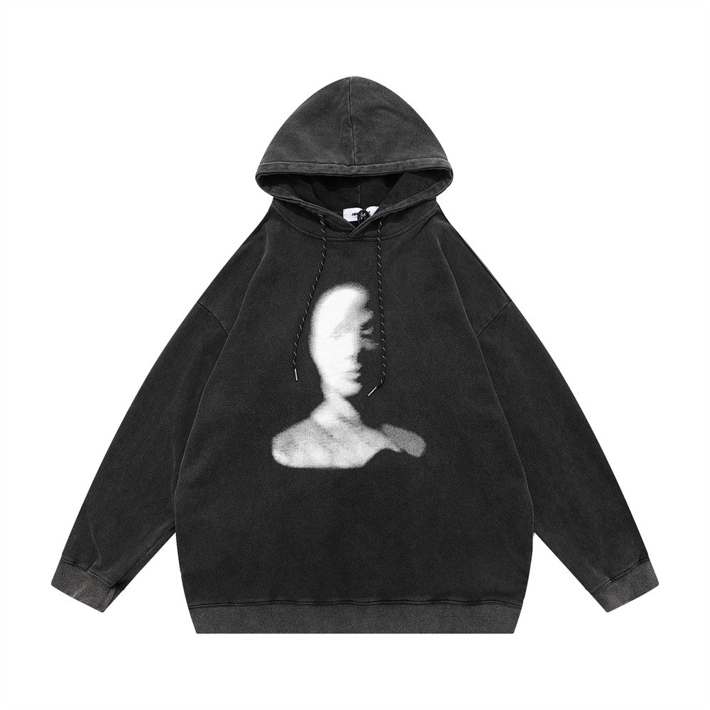 MAN HEAD GRAPHIC HOODIE