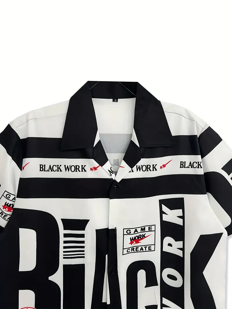 BLACK WORK POLO SHIRT