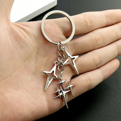 FOUR POINTED STAR KEYCHAIN