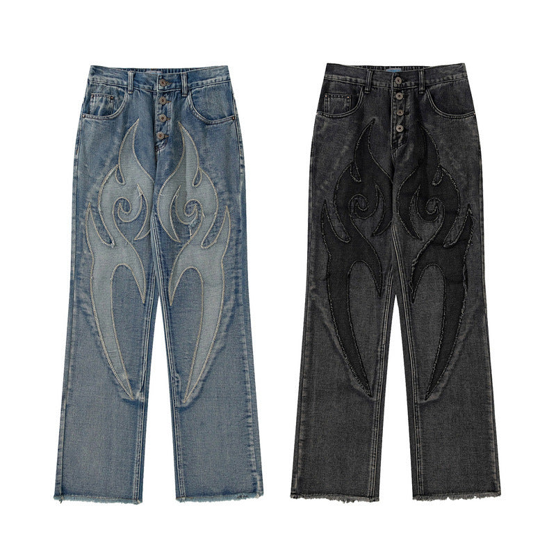 KYOTO EMBROIDERED DENIM