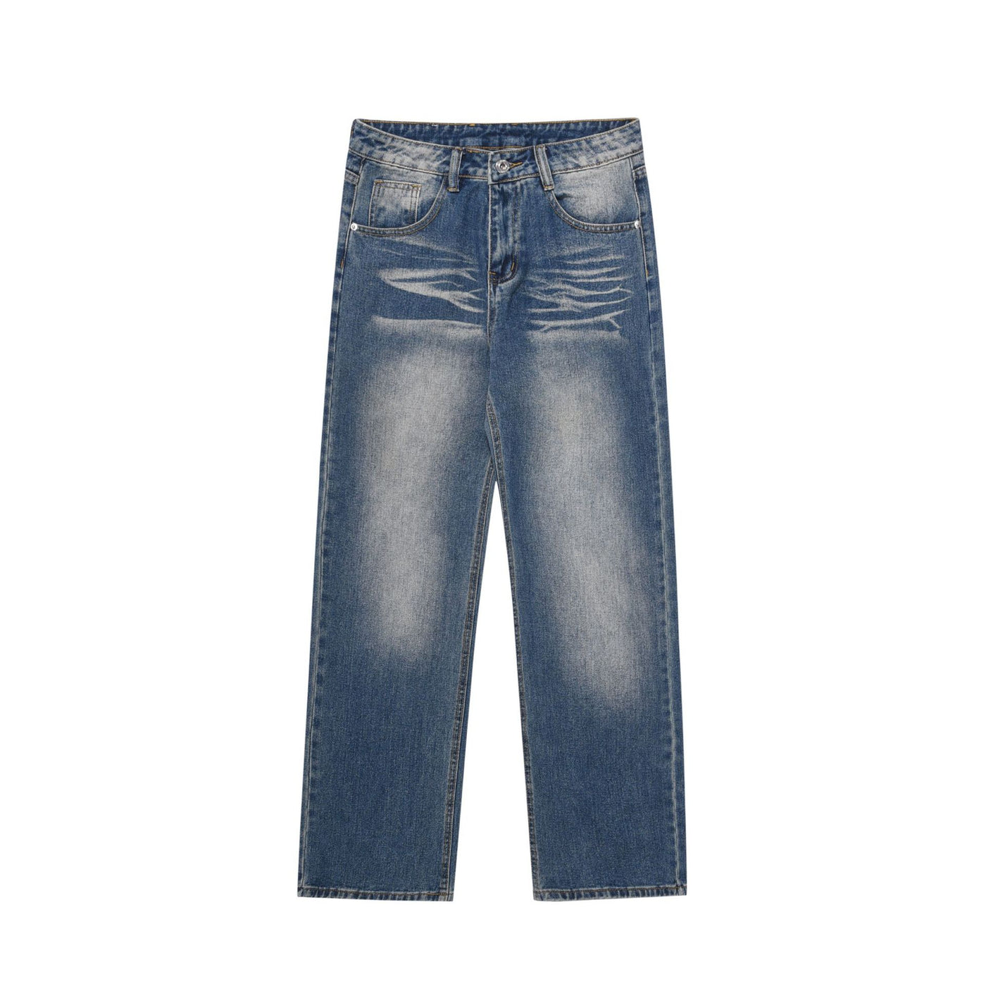 Loose  Straight Washed Jeans